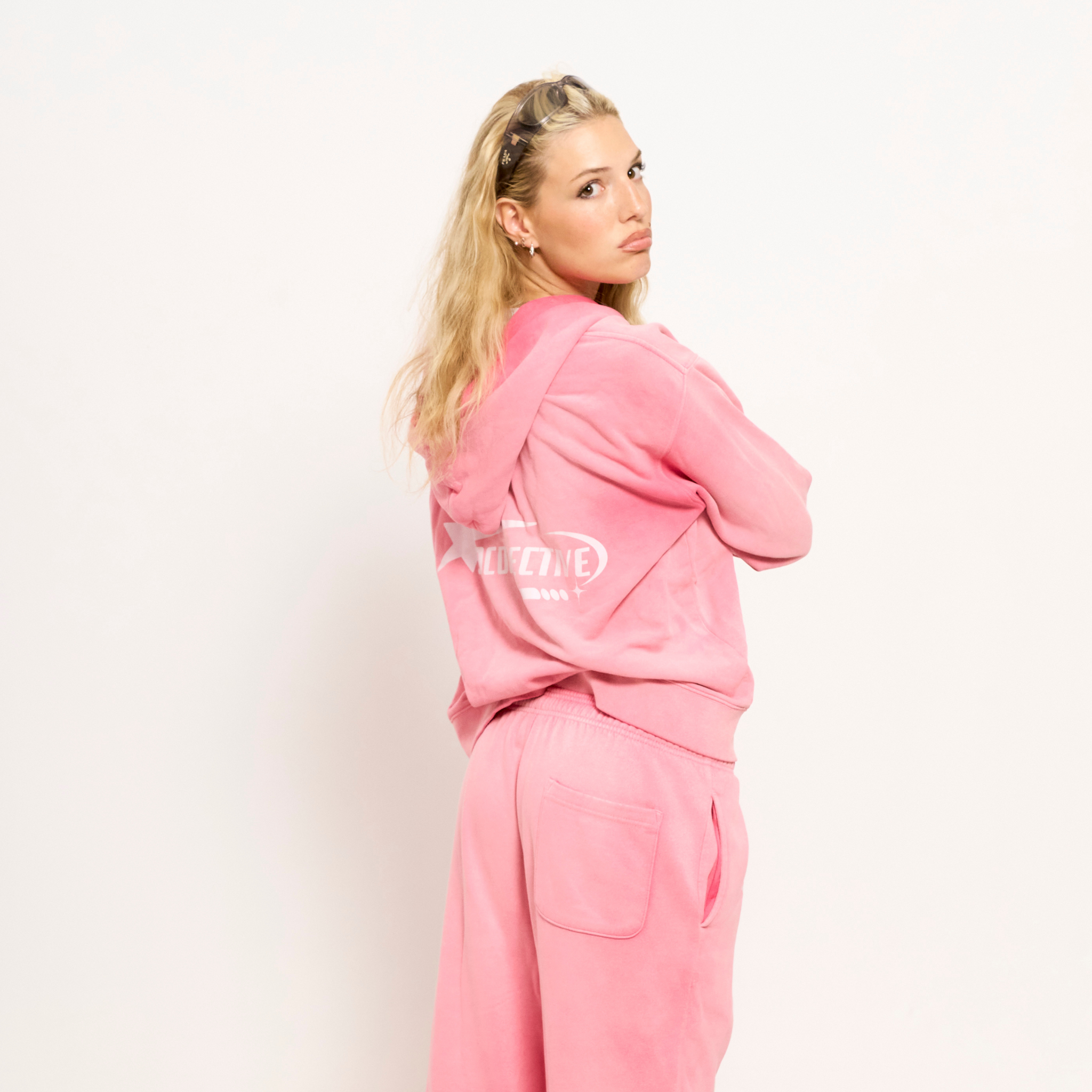 99collective Pink Zip Up Hoodie