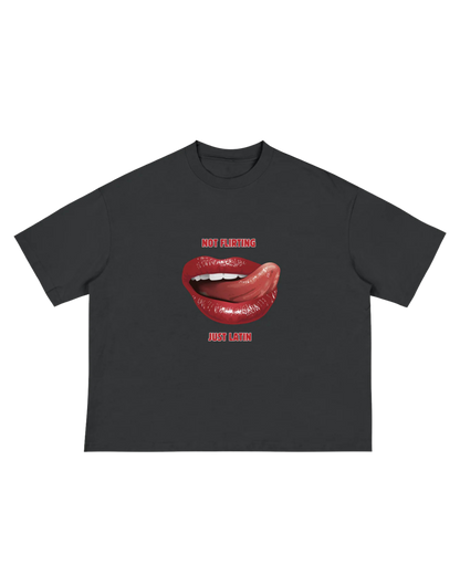 Not Flirting, Just Latin Boxy Tee