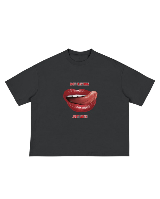 Not Flirting, Just Latin Boxy Tee