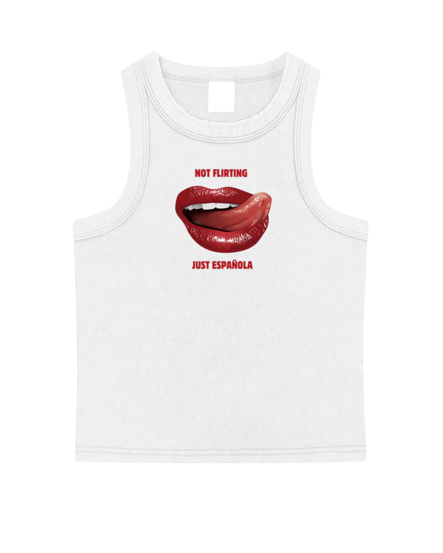 Not Flirting, Just Española Tank Top
