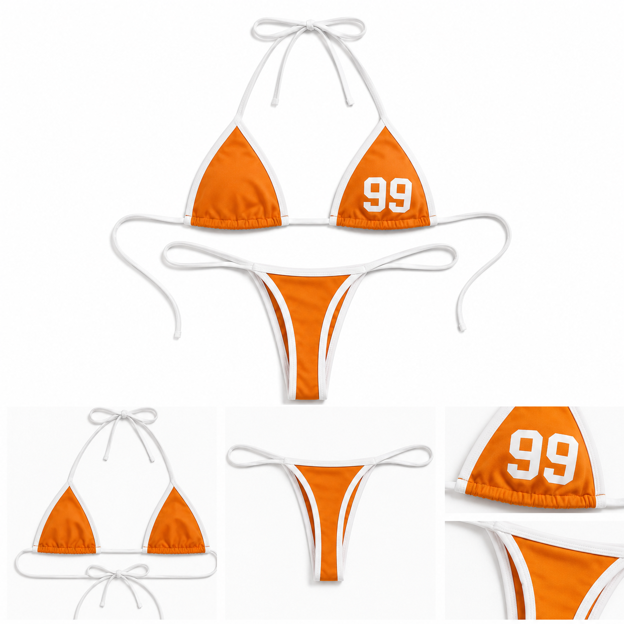 99 Orange Bikini Set