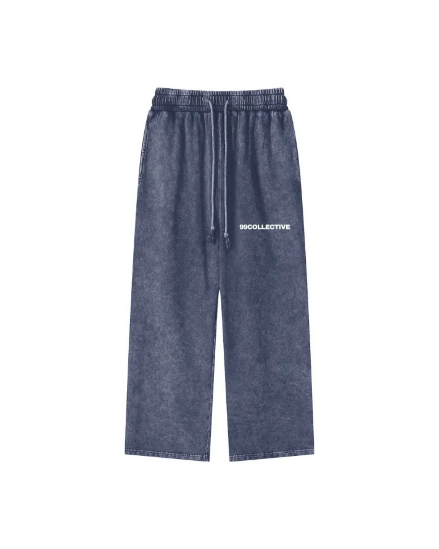Blue Acid Wash Sweatpants