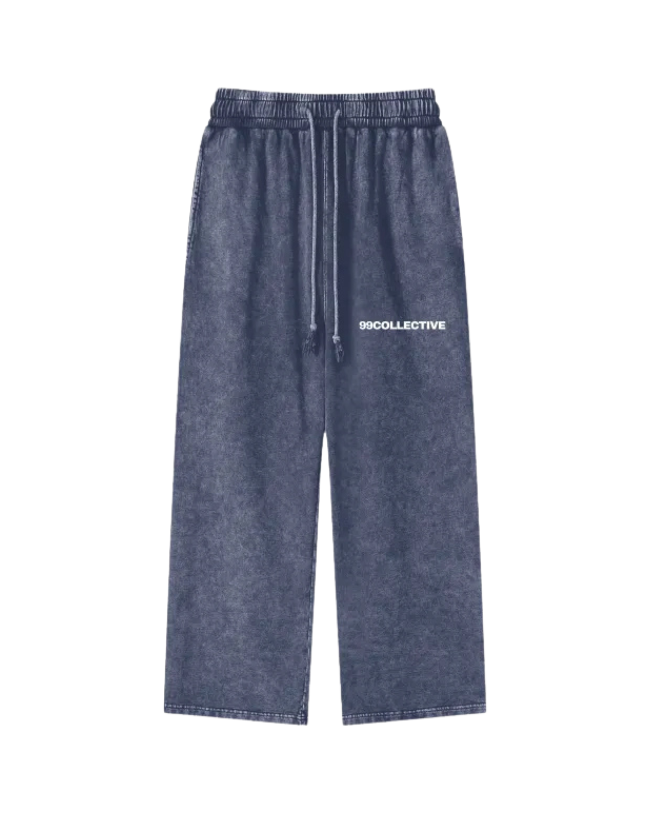 Blue Acid Wash Sweatpants