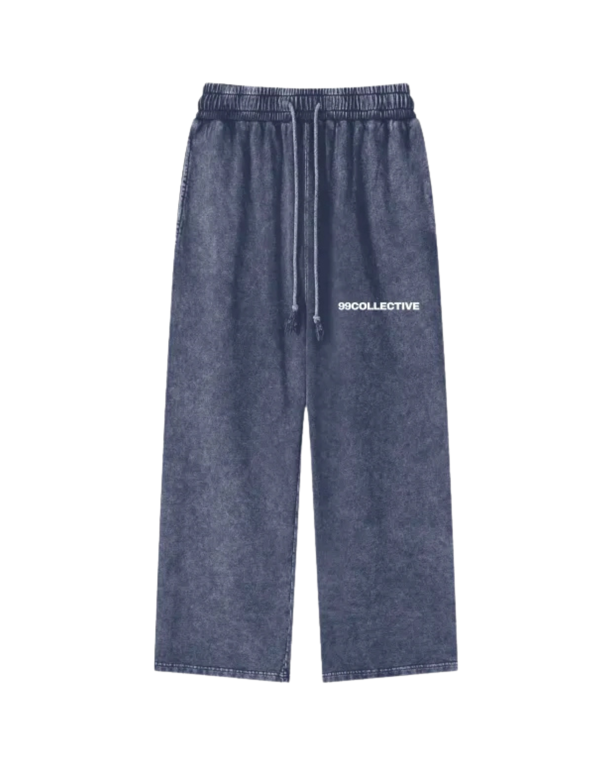 Blue Acid Wash Sweatpants