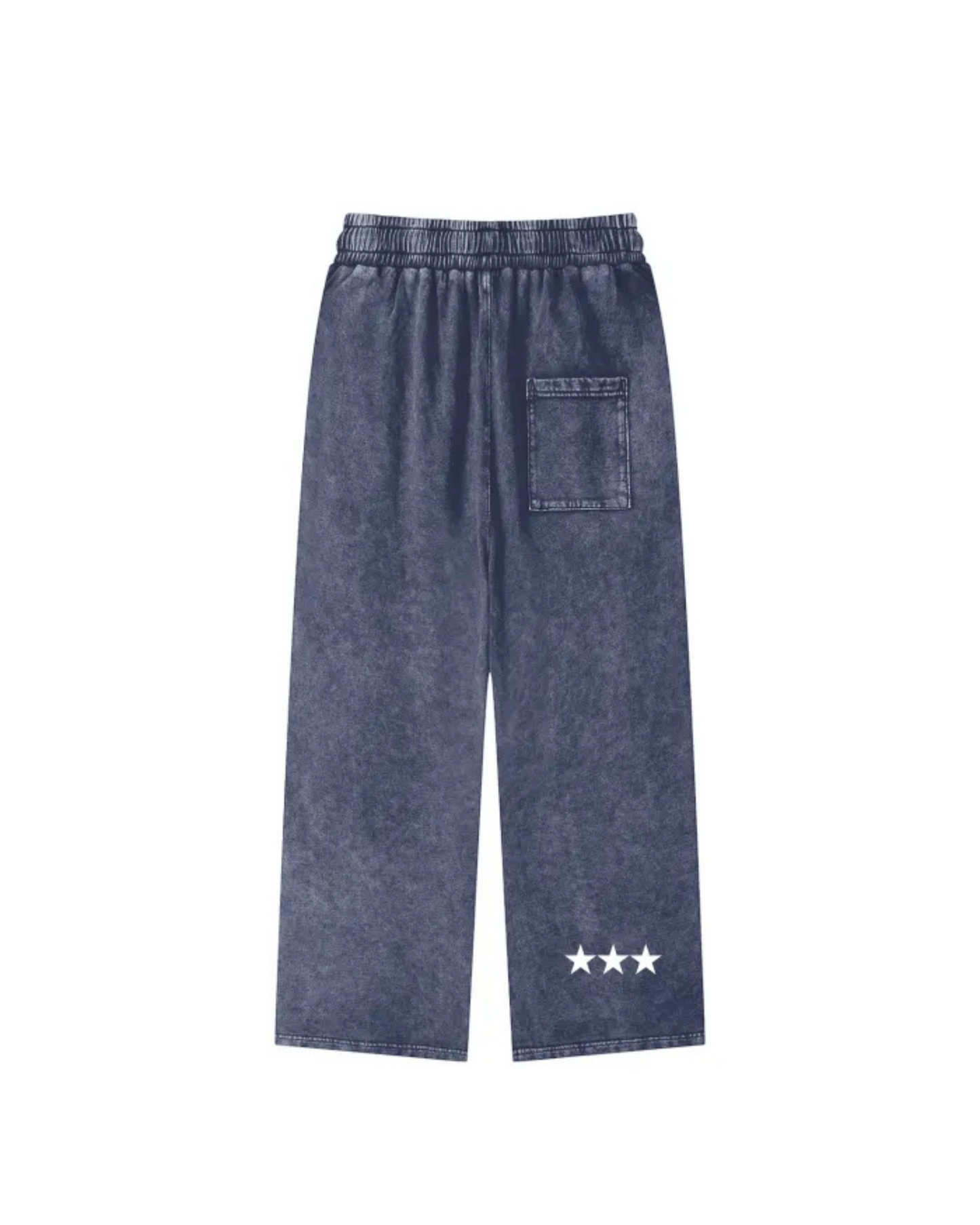 Blue Acid Wash Sweatpants