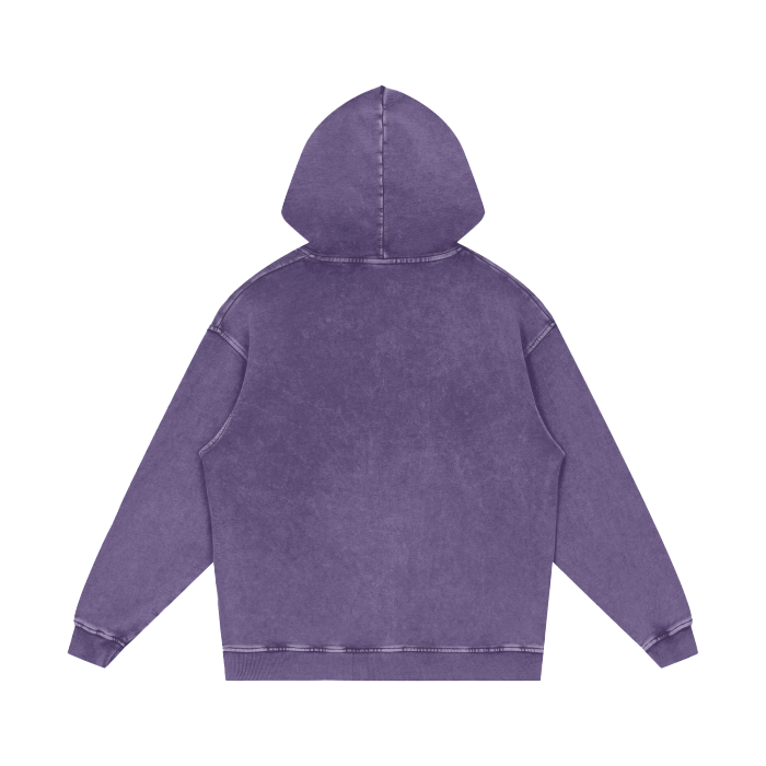 Purple Acid Wash Hoodie