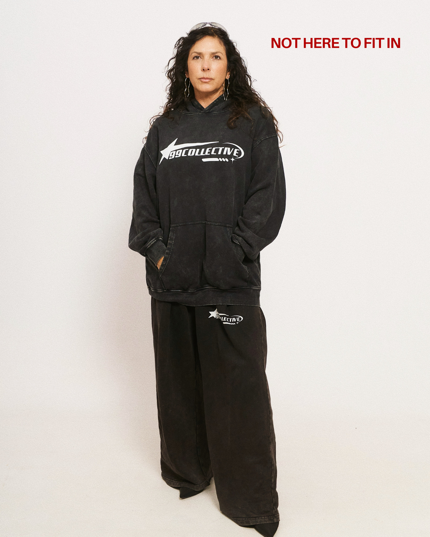 99collective logo - Acid Wash Sweatpants