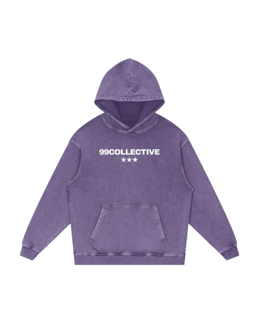 Purple Acid Wash Hoodie