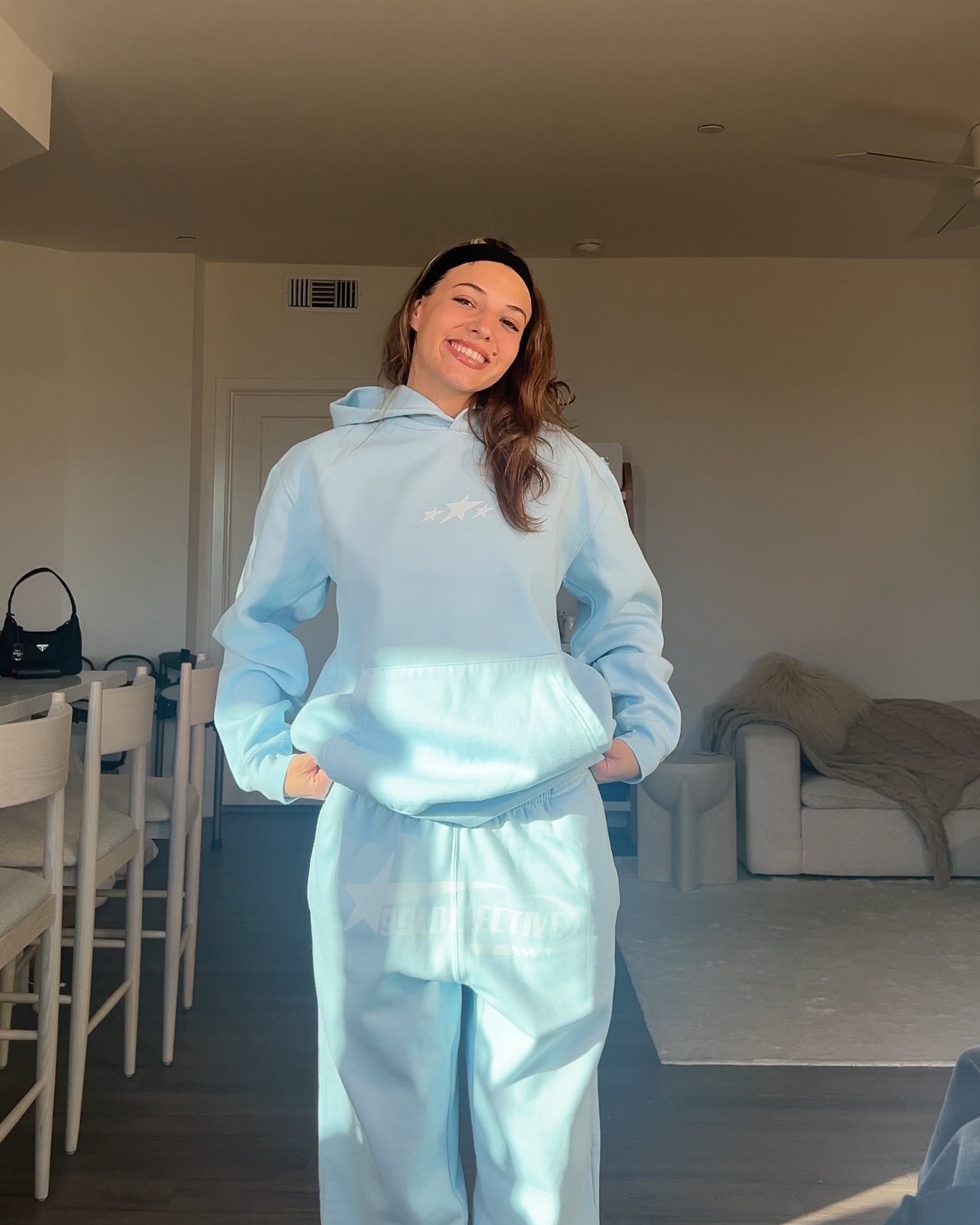 Iced Baby Blue Sweatpants