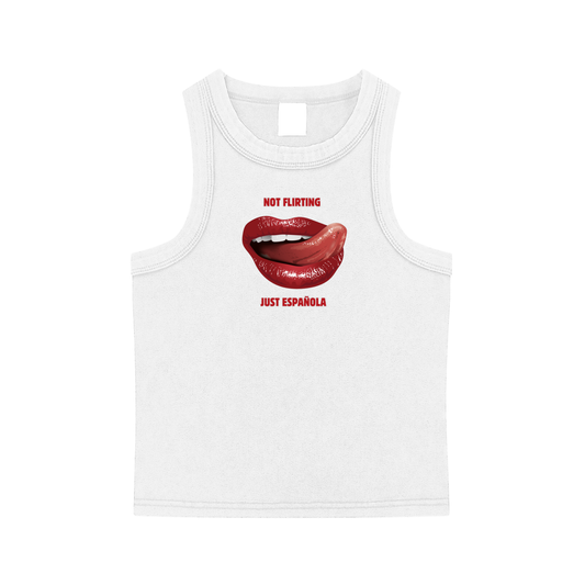 Not Flirting, Just Española Tank Top