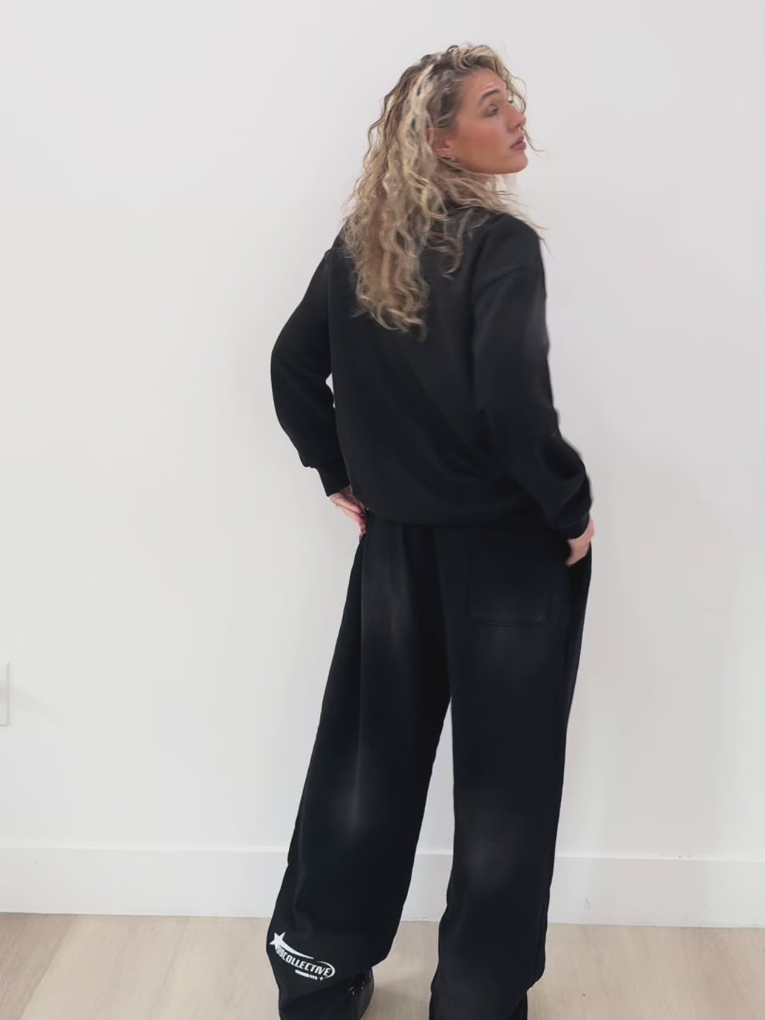 Black Monkey Wash Sweatpants